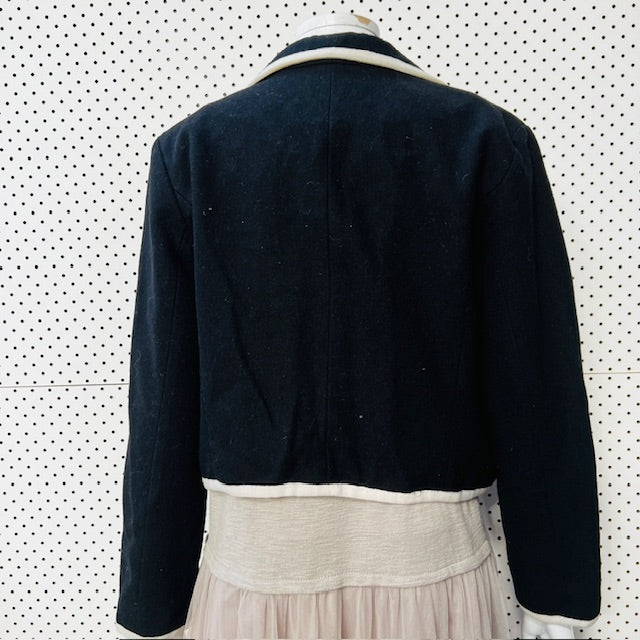 TWENTY SEVEN NAMES / beatrix piped rowing blazer / wool / s (3888836819476263521)