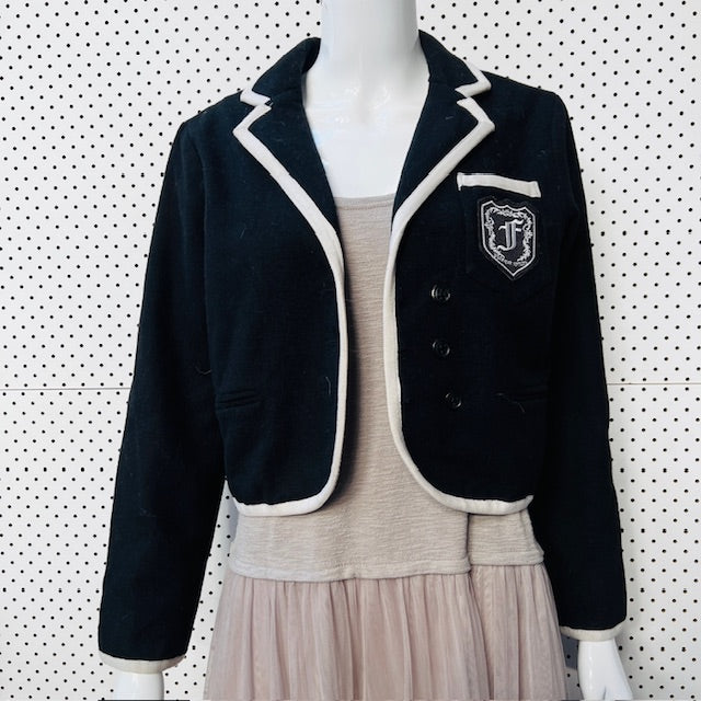 TWENTY SEVEN NAMES / beatrix piped rowing blazer / wool / s (3888836823074110638)