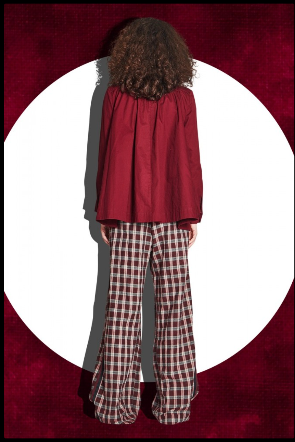 TRELISE COOPER / walking in the pleat trousers / plaid / s (3888837449464788656)