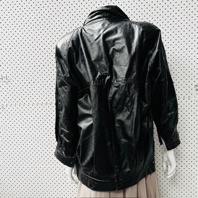 NITA HENRY / 1990s vintage / leather jacket / S (3889342749791126825)