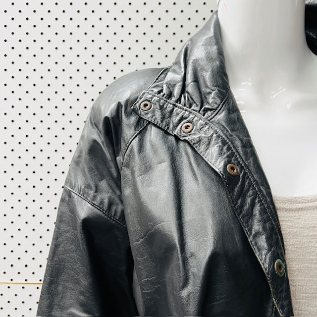 NITA HENRY / 1990s vintage / leather jacket / S (3889342755001944801)