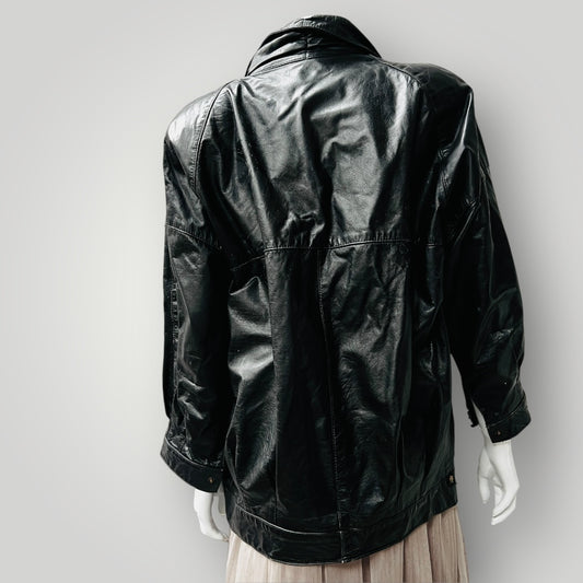 NITA HENRY / 1990s vintage / leather jacket / S (3889343034701562675)