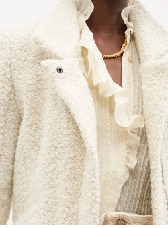 ISABEL MARANT / graziae tweed biker jacket / 40 / $1500nzd (3889420740794902078)