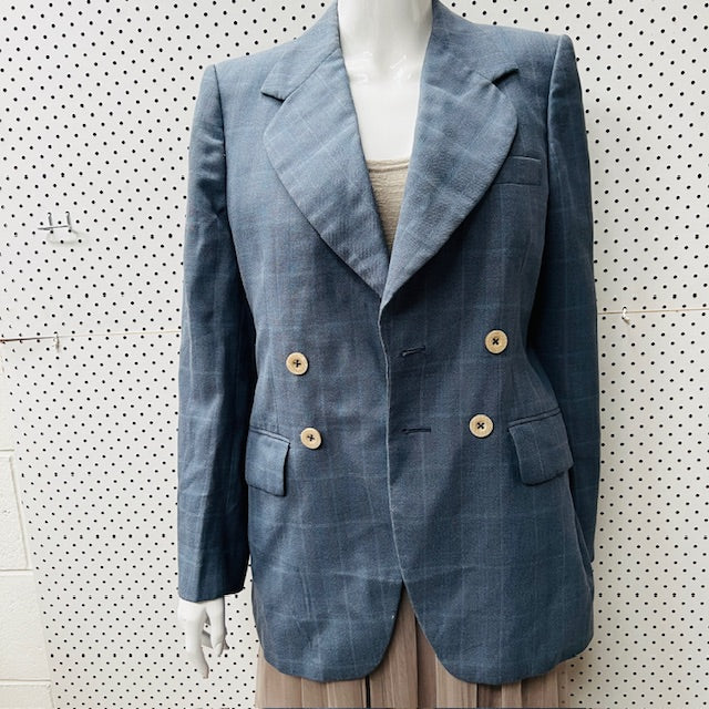 1970s nz vintage / JACKSON THE TAILOR / double breasted wool blazer / s (3889441519480433805)
