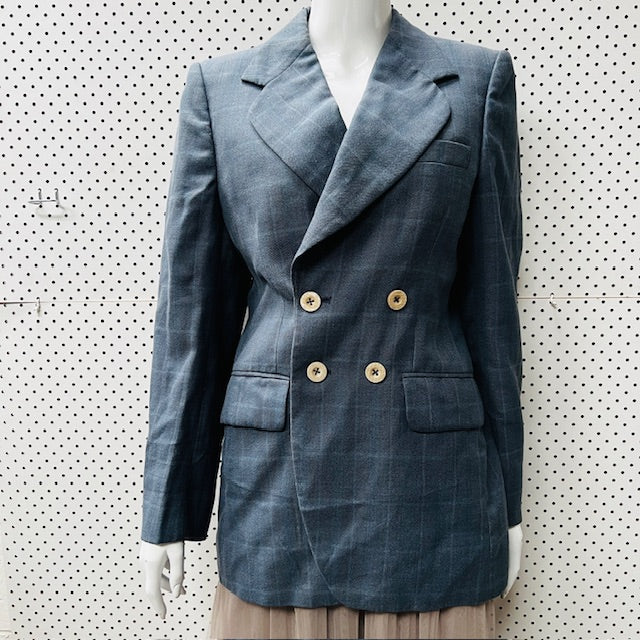 1970s nz vintage / JACKSON THE TAILOR / double breasted wool blazer / s (3889441521850740439)