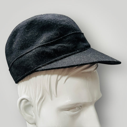 HILLS HATS / pony cap in wool / made in nz / s (3889448465149565495)