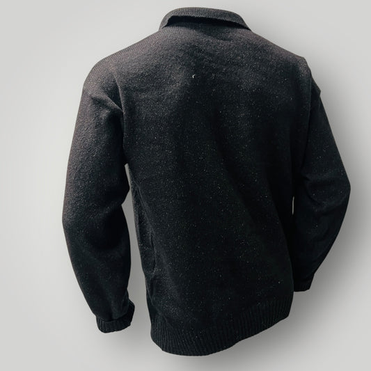 nz vintage / CIGNAL / mens quarter zip jumper / merino silk / m / made in nz (3889448477410244183)