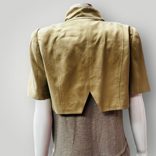 1990s australian vintage / G2 by george gross / silk cropped jacket / s (3889448516709229402)