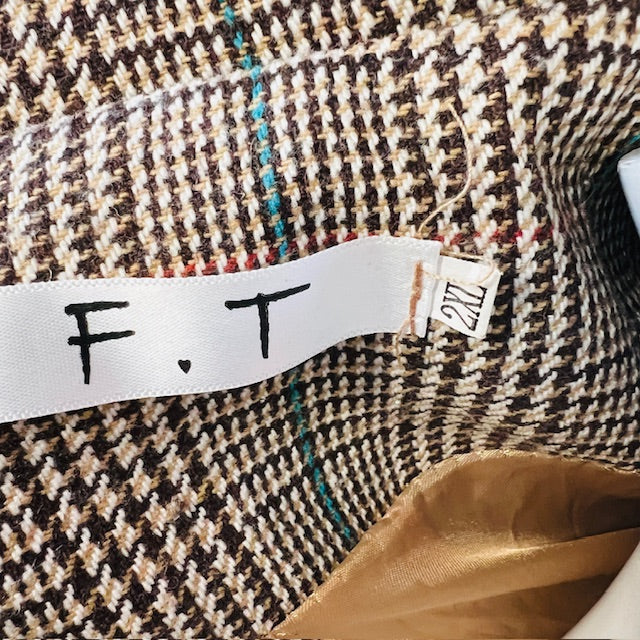 tweed-patterned blazer jacket / 2xl (3889867507673954942)