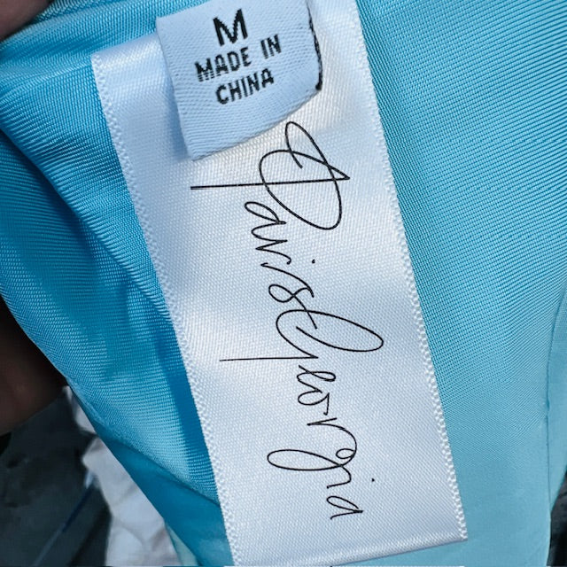 PARIS GEORGIA / straight line skirt / electric blue / m / new with tags (3890025505213220866)