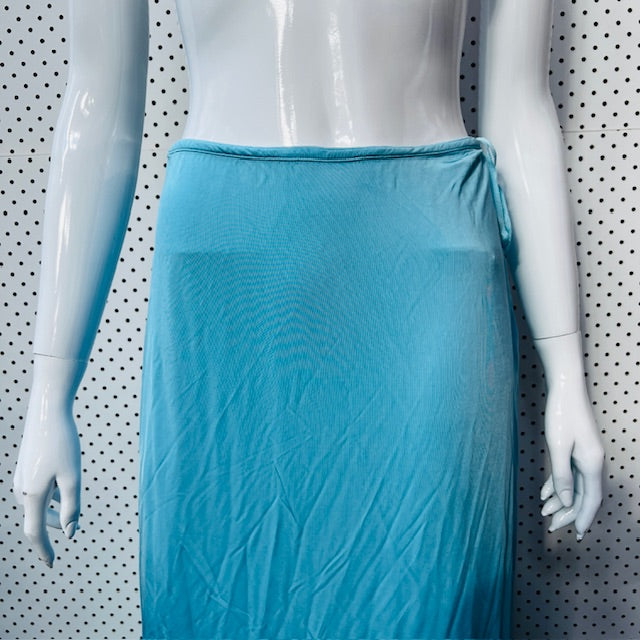 PARIS GEORGIA / straight line skirt / electric blue / m / new with tags (3890025511209158318)