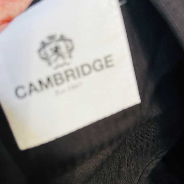 CAMBRIDGE / black wool suit / L / $1 no reserve (3890025557450152041)