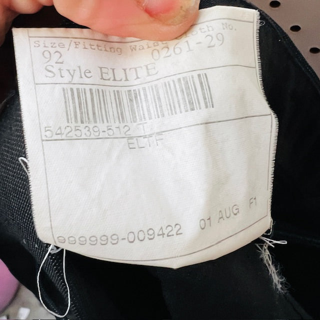 CAMBRIDGE / black wool suit / L / $1 no reserve (3890025558900236201)