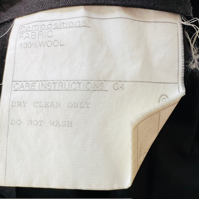 CAMBRIDGE / black wool suit / L / $1 no reserve (3890025560327019754)