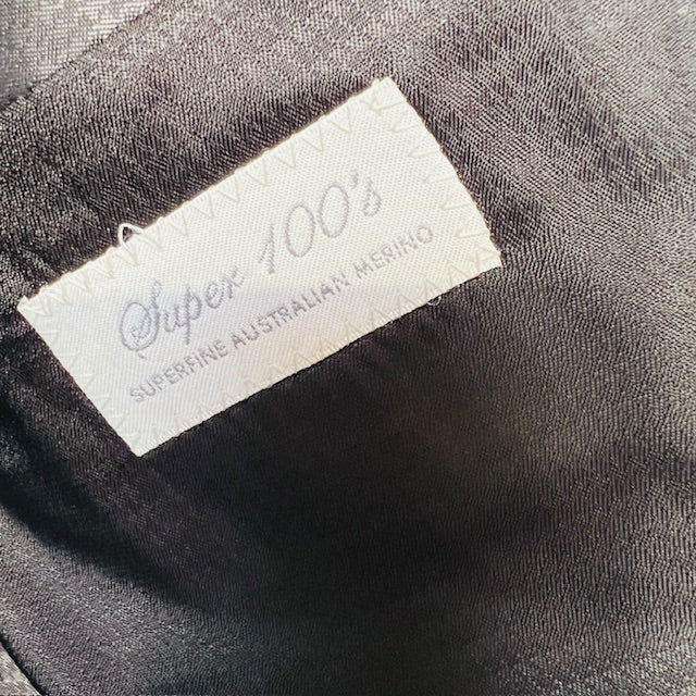 CAMBRIDGE / black wool suit / L / $1 no reserve (3890025568339569883)