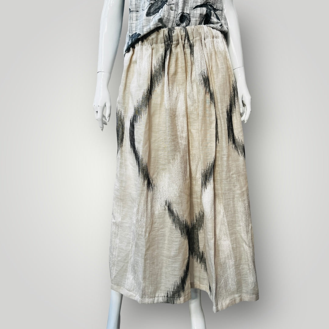 handmade / linen skirt / L (3890025729686796324)