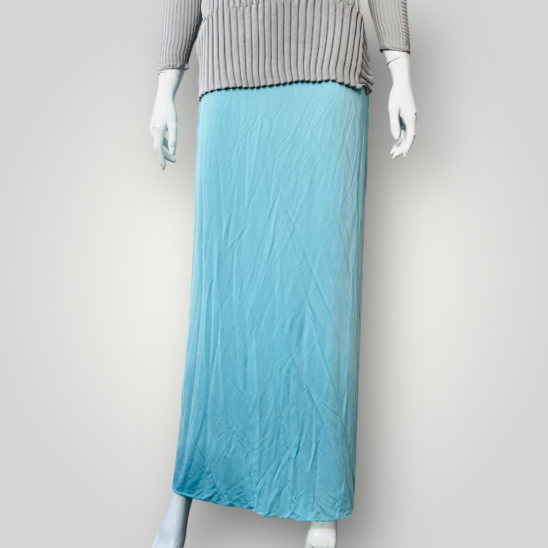 PARIS GEORGIA / straight line skirt / electric blue / m / new with tags (3890025744507100207)