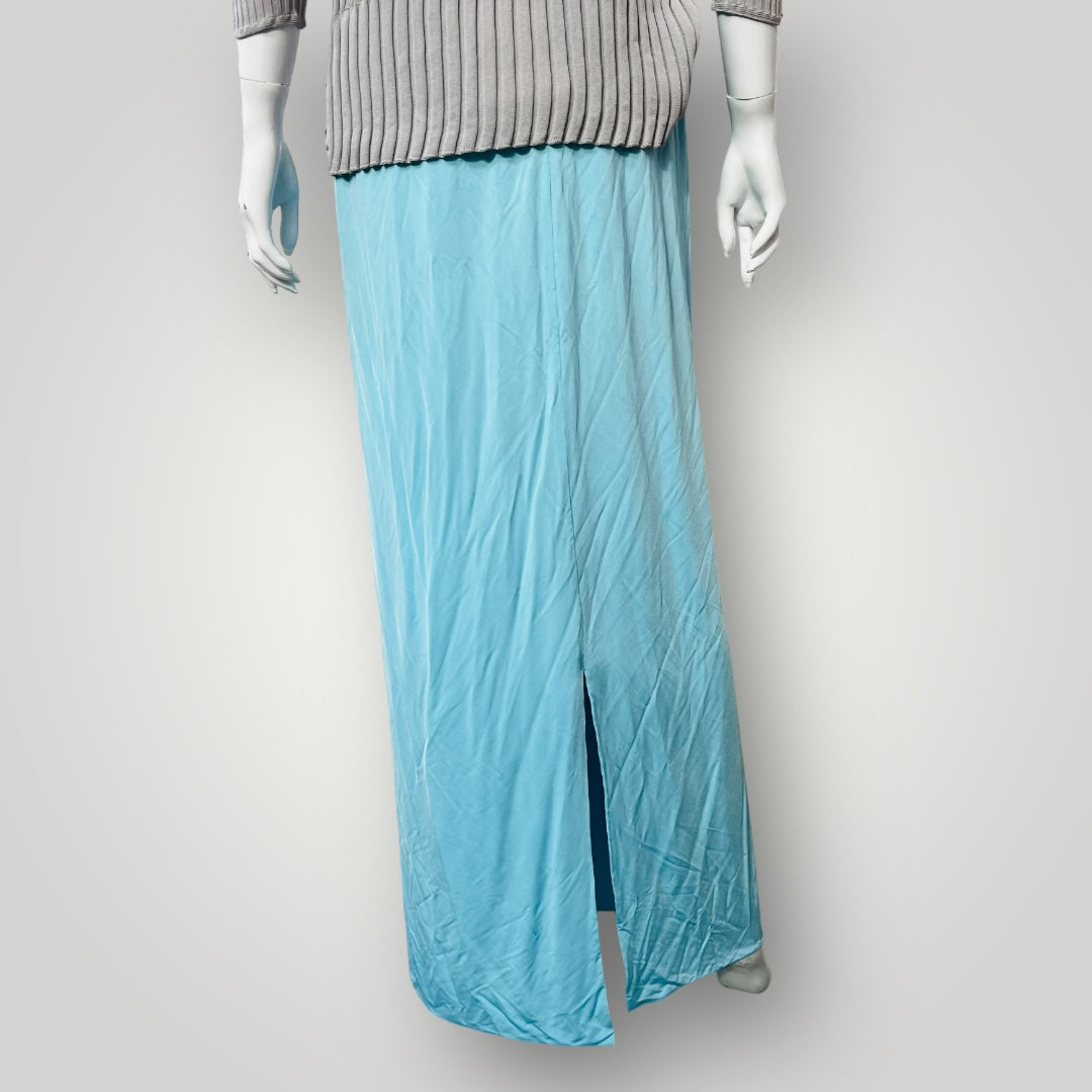 PARIS GEORGIA / straight line skirt / electric blue / m / new with tags (3890025746877179179)