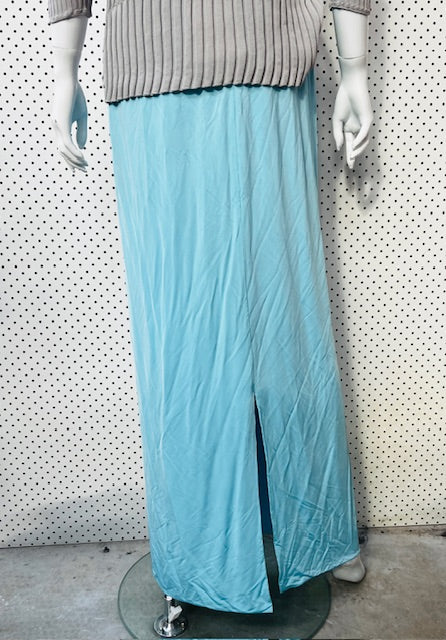 PARIS GEORGIA / straight line skirt / electric blue / m / new with tags (3890030747272436391)