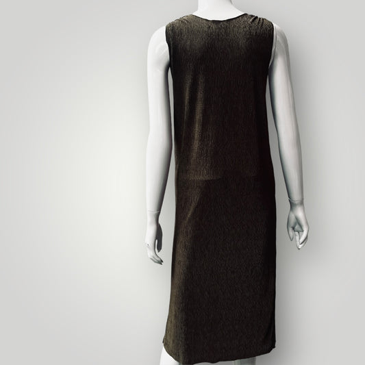 TOPSHOP / green fitted dress / s (3890118790302735489)