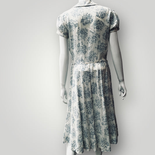 1990s/2000s vintage / RALPH LAUREN / sweetest floral cotton dress / s (3890118793596607393)