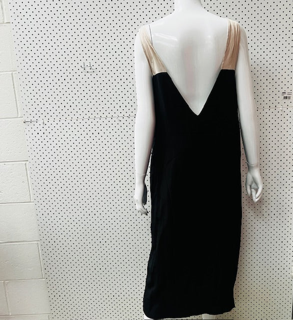 PENNY SAGE / silk cotton dress / S / made in nz (3890121900522486969)