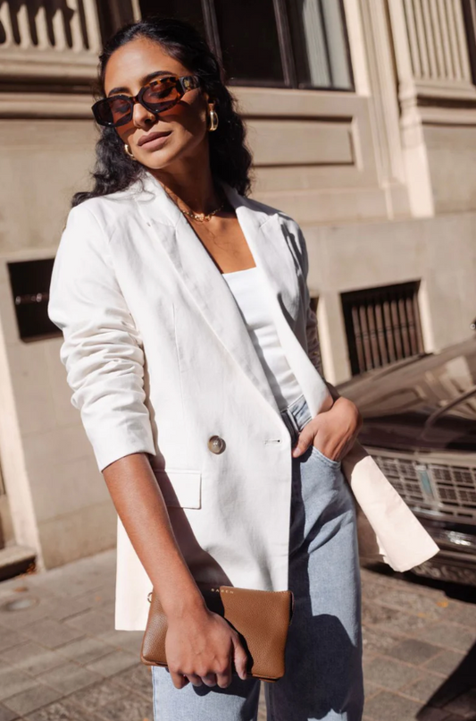 IVY + JACK / semi fitted boyfriend blazer / 16 / new with tags (3890571385403611085)