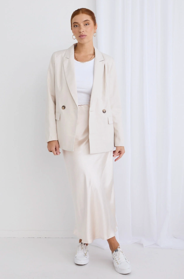 IVY + JACK / semi fitted boyfriend blazer / 16 / new with tags (3890571387333899521)
