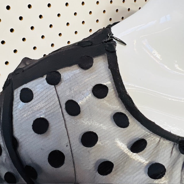 ZIMMERMANN / sheer polka dotted peplum top / S (3890670032857320473)
