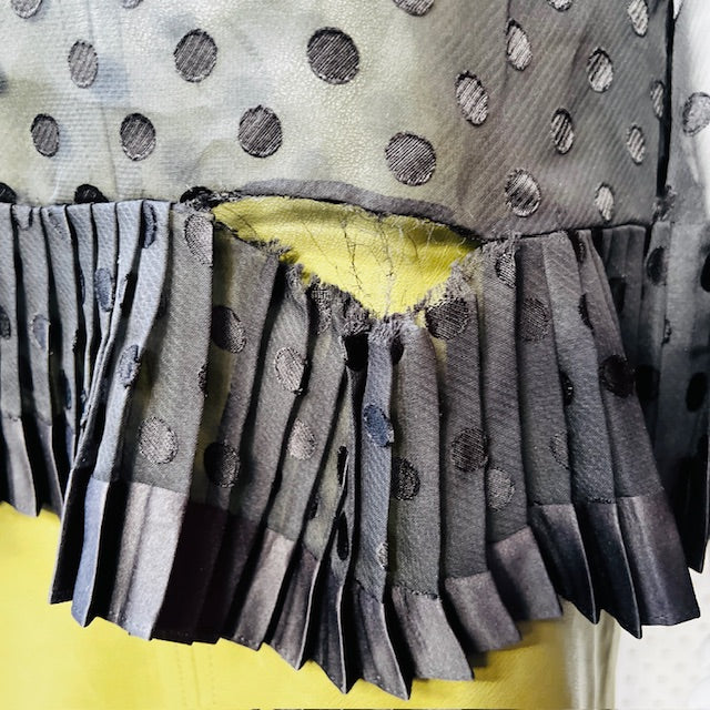 ZIMMERMANN / sheer polka dotted peplum top / S (3890670034945480670)