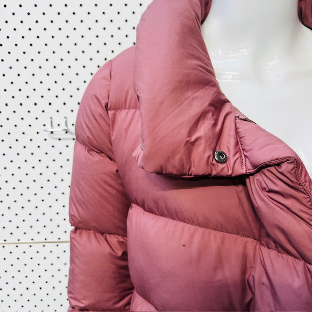 UNIQLO / longline down puffer in pink / S (3890670162657672606)