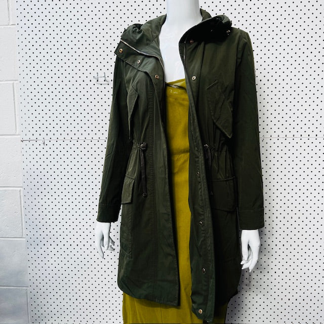 MONCLER / green hooded trench / 1 (3890670183015870951)