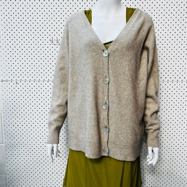 NATIVEWoRLD / merino possum silk cardigan / L (3890670189924257336)