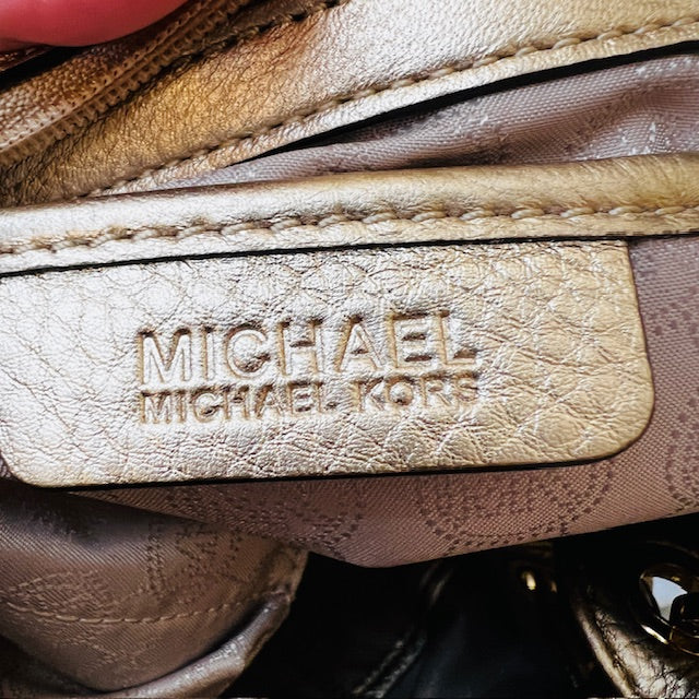 MICHAEL KORS / 'camden' leather boho bag / gold (3890670245940315251)