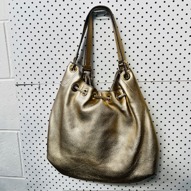 MICHAEL KORS / 'camden' leather boho bag / gold (3890670250994925089)