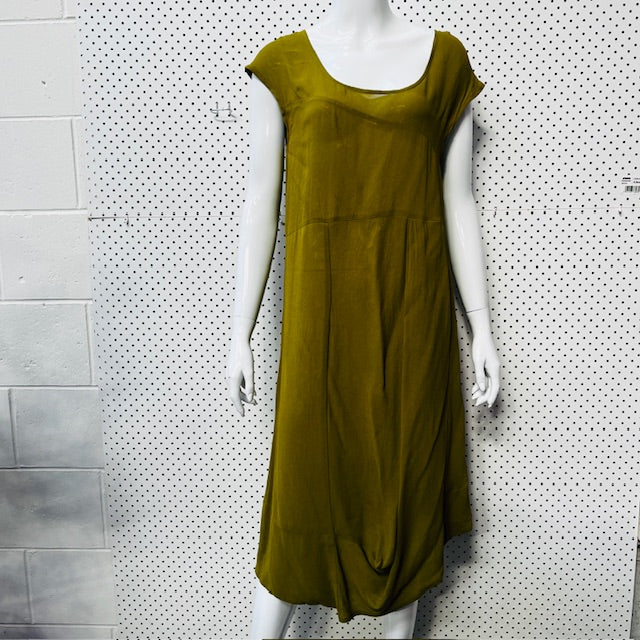 NOM*D / chartreuse green dress / 10 (3890670261470828319)