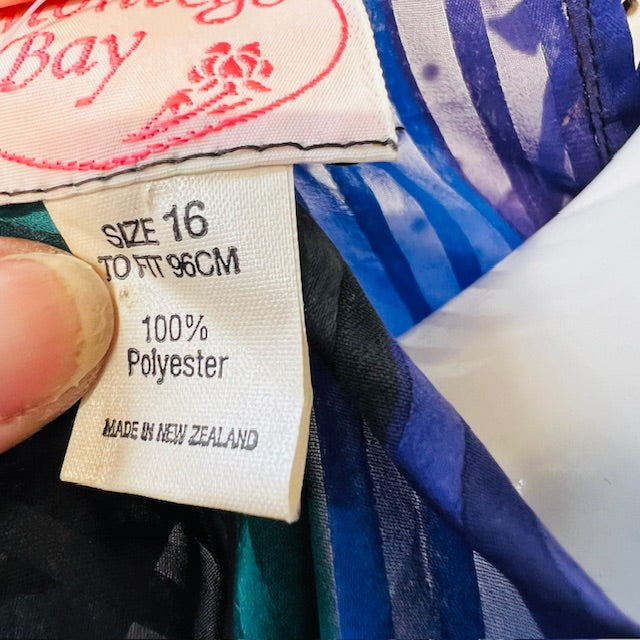 1970s nz vintage / montego bay / dress / m (3890670265763639860)