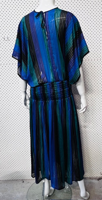 1970s nz vintage / montego bay / dress / m (3890720386095763729)