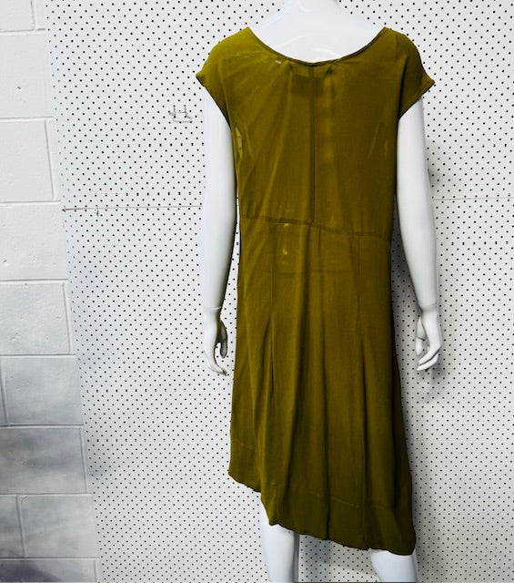 NOM*D / chartreuse green dress / 10 (3890728269290031786)