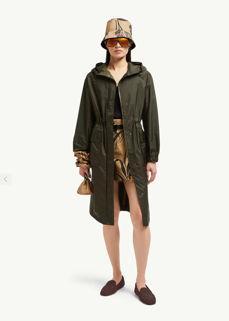 MONCLER / green hooded trench / 1 (3890805620057397724)