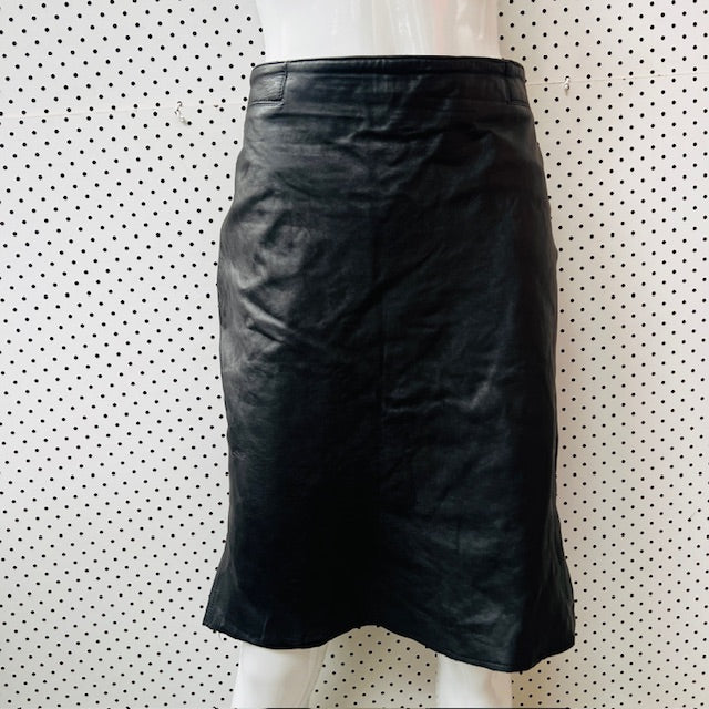 MAX / black leather skirt / 14 (3891167585367702224)