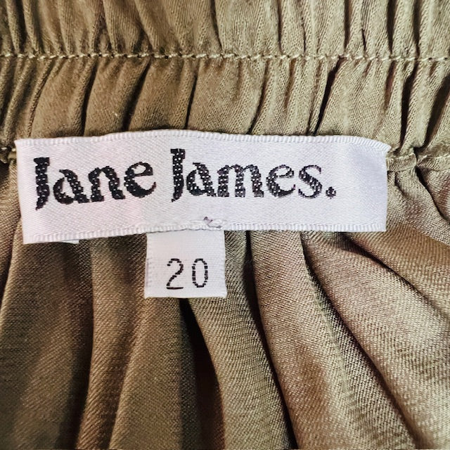 Jane James / Tess Crushed Skirt Olive / 20 (3891167639607170909)
