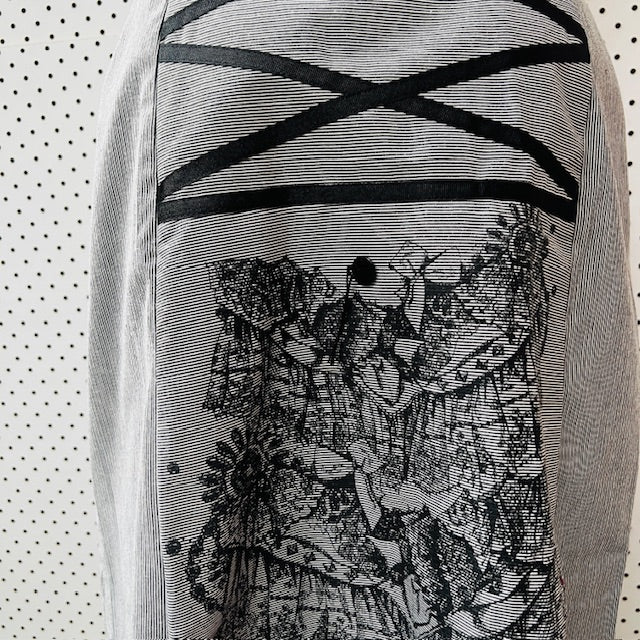 MADCAT / screen printed skirt / made in nz / s (3891167737864897953)