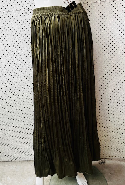 Jane James / Tess Crushed Skirt Olive / 20 (3891176469984405839)