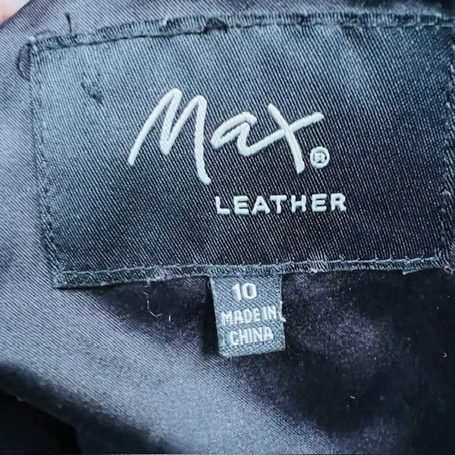 MAX / butter soft / black leather jacket / 14 (3891673484364432288)