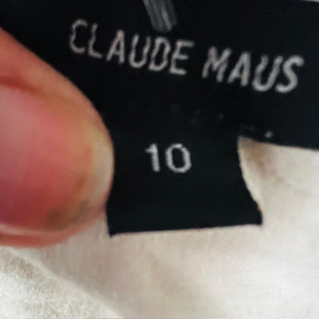 CLAUDE MAAS / brown suede leather jacket / 10 (3891673492829404945)