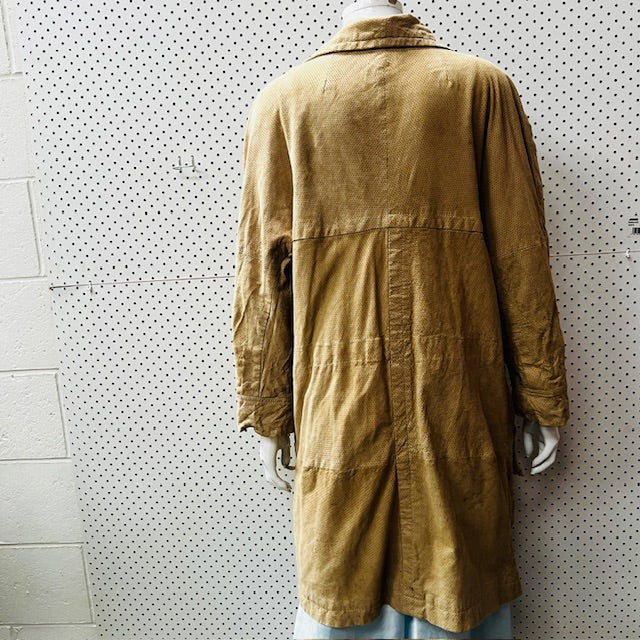 CLAUDE MAAS / brown suede leather jacket / 10 (3891673498355208497)