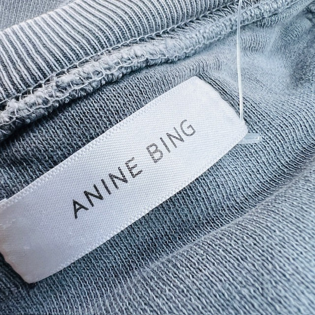 ANINE BING / ramona leopard sweat / stonewashed grey / s (3891766773452163761)