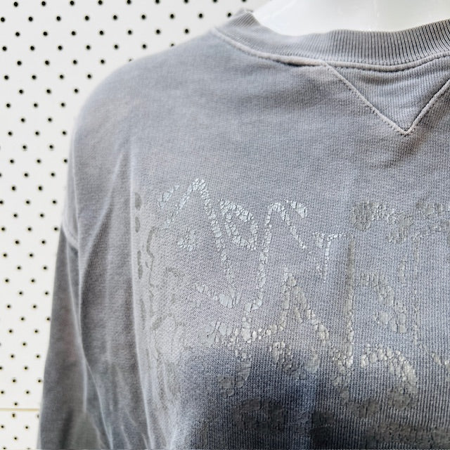ANINE BING / ramona leopard sweat / stonewashed grey / s (3891766779757976011)