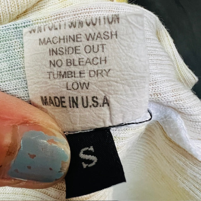 american vintage / DAVID CLINE / multi coloured tee / s (3891766810225371479)